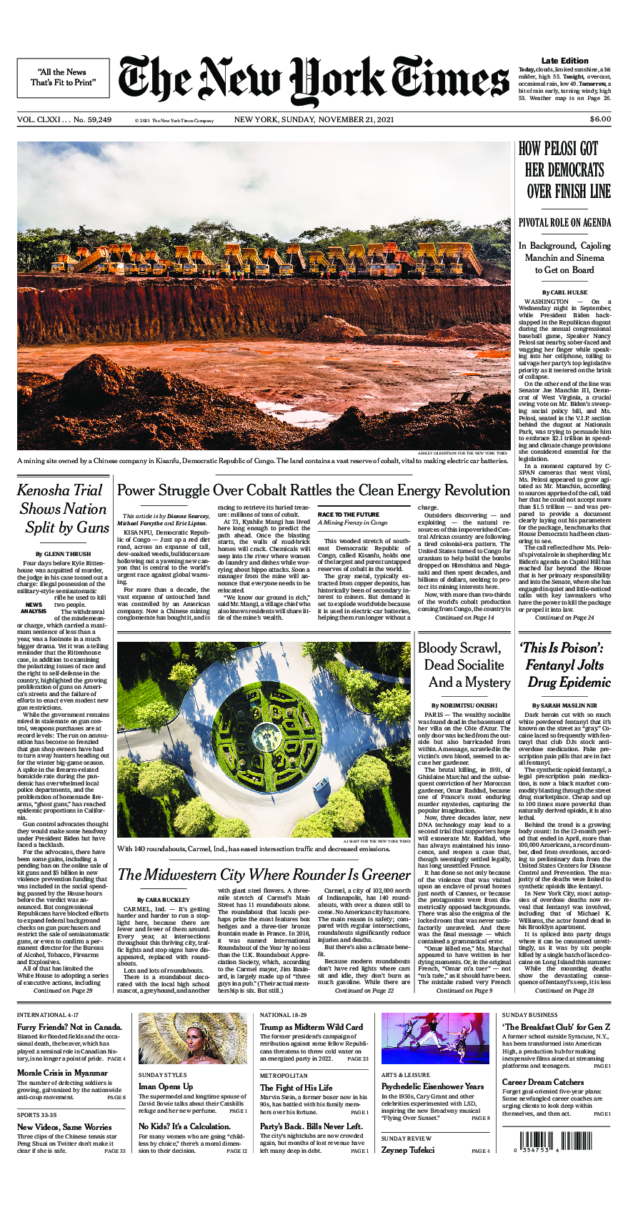 Prima-pagina-New-York-Times-del-2021-11-21