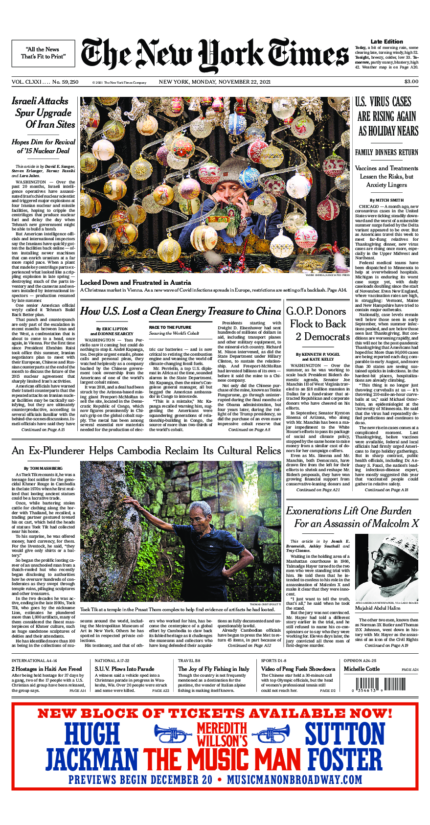 Prima-pagina-New-York-Times-del-2021-11-22