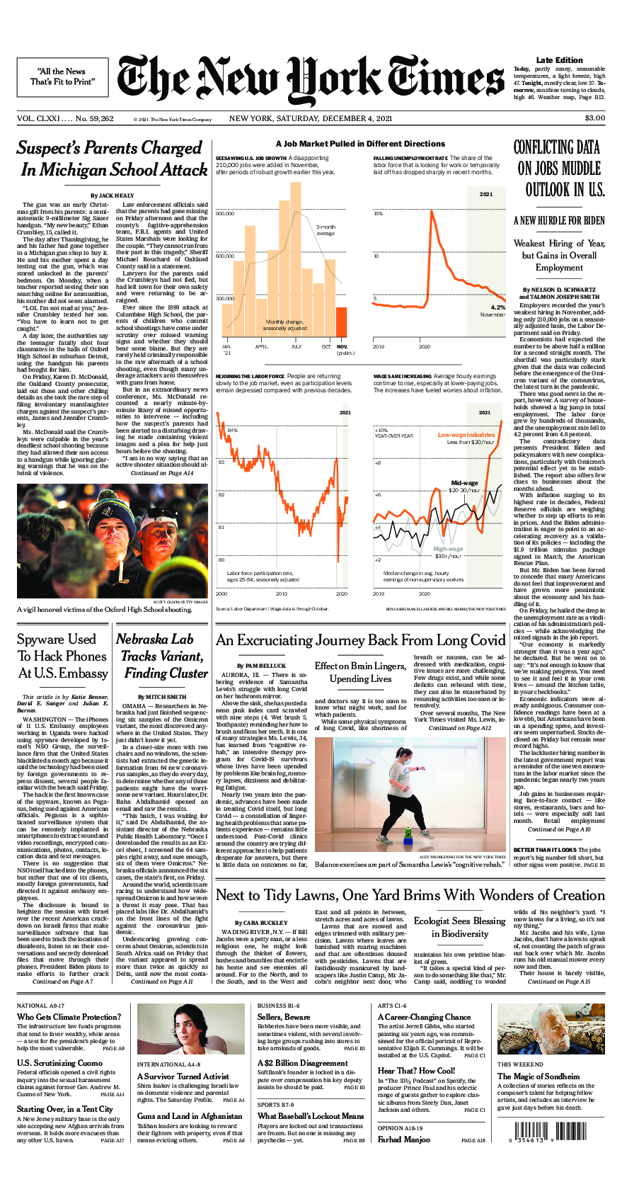 Prima-pagina-New-York-Times-del-2021-12-04