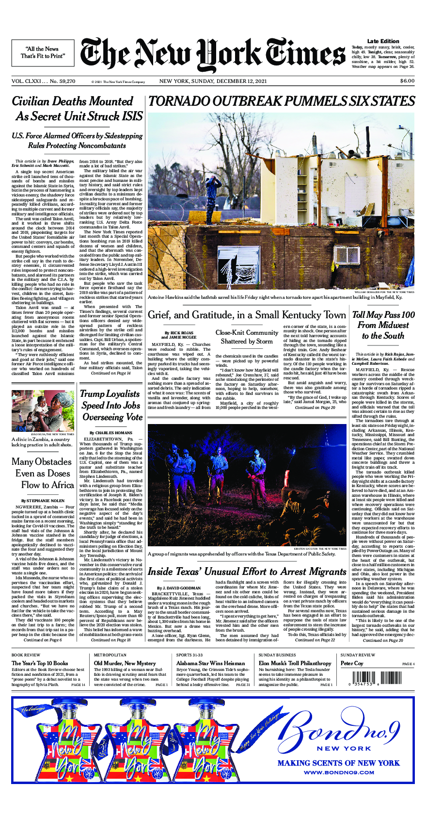 Prima-pagina-New-York-Times-del-2021-12-12