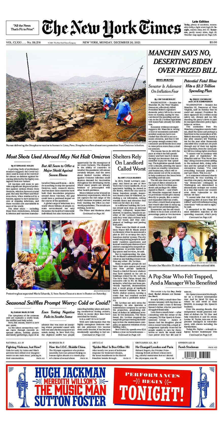 Prima-pagina-New-York-Times-del-2021-12-20