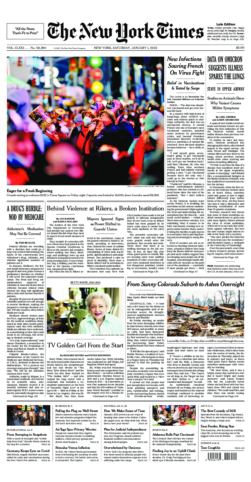 Prima-pagina-New-York-Times-del-2022-01-01