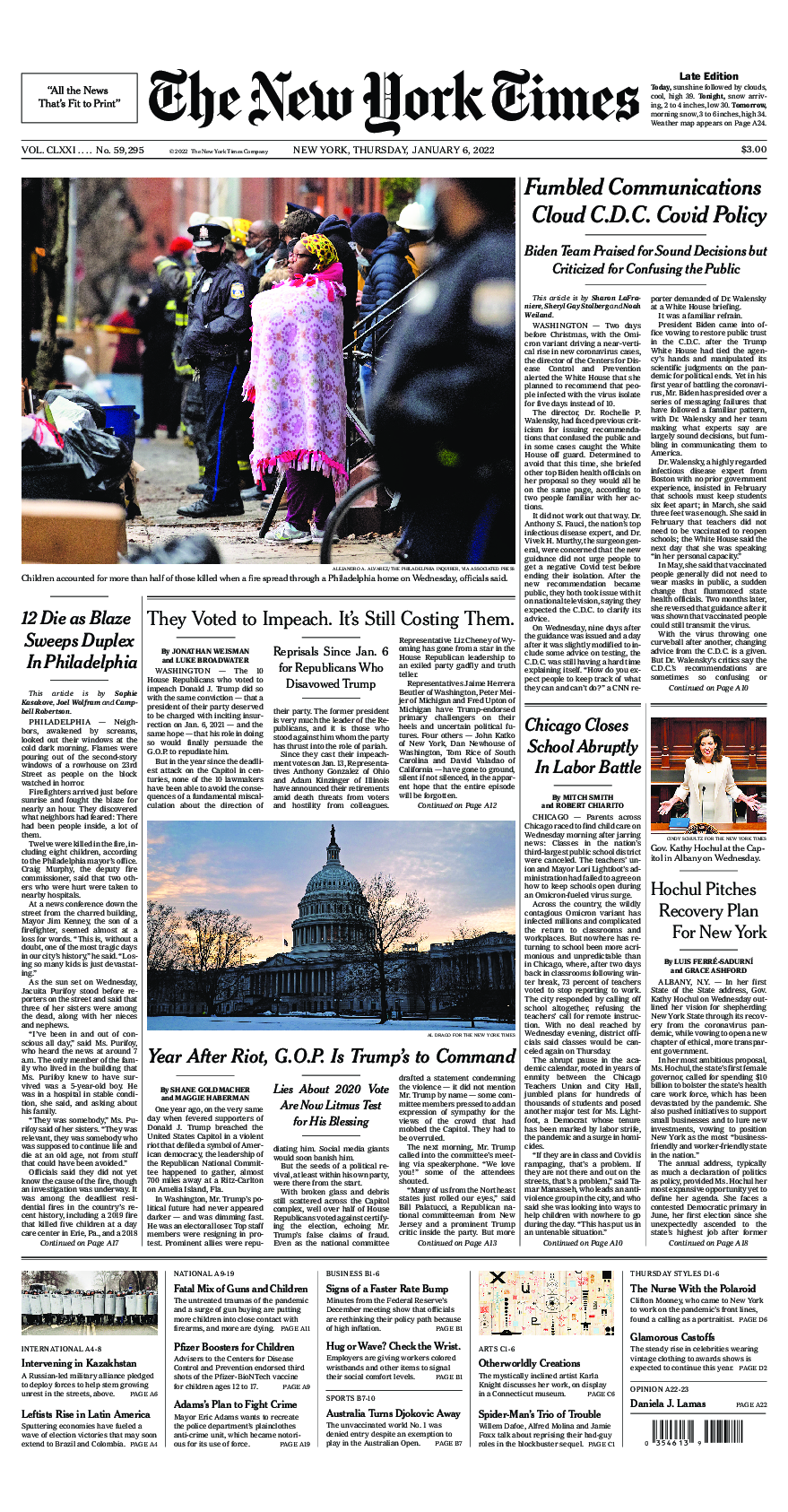 Prima-pagina-New-York-Times-del-2022-01-06