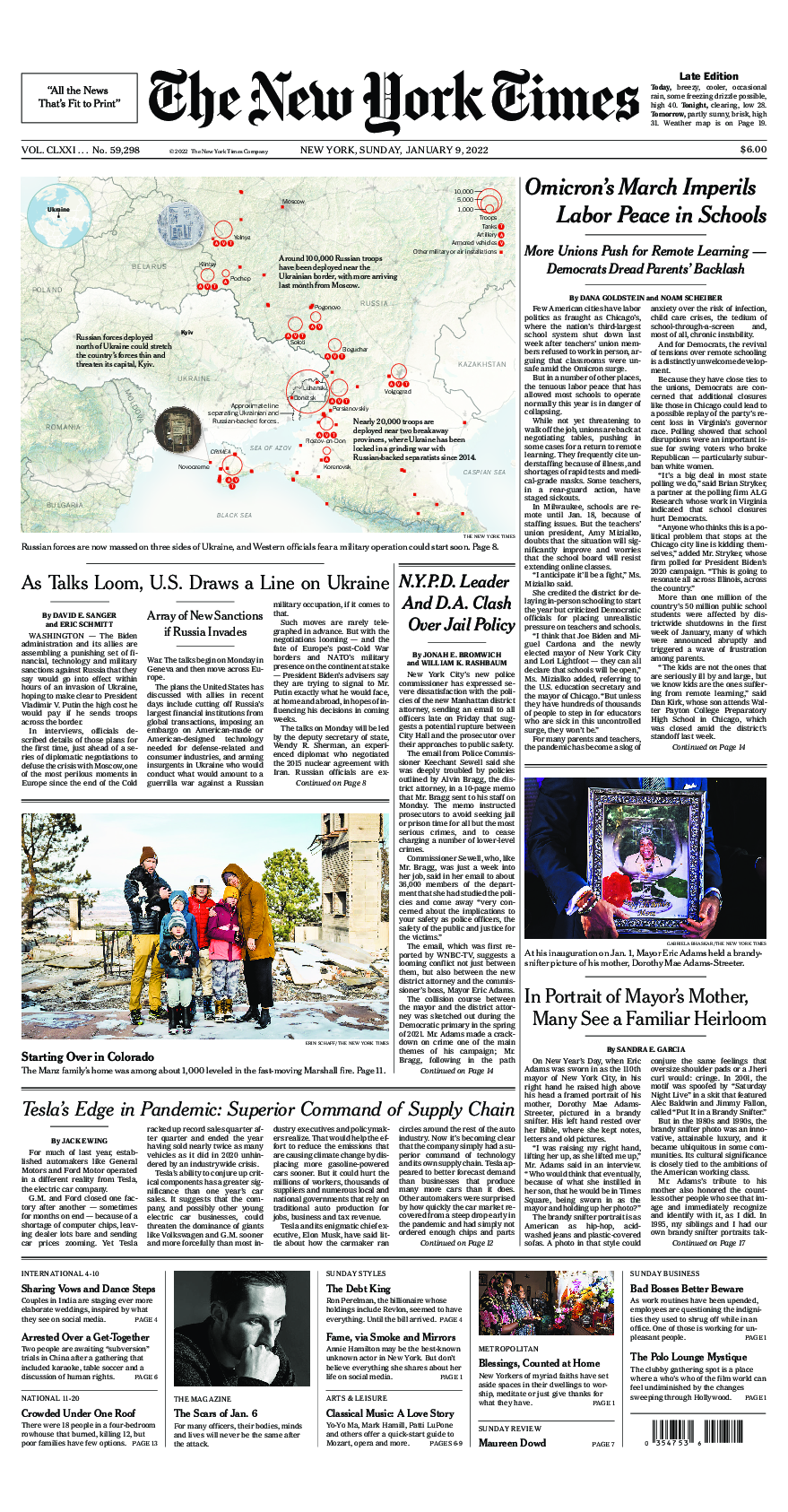 Prima-pagina-New-York-Times-del-2022-01-09