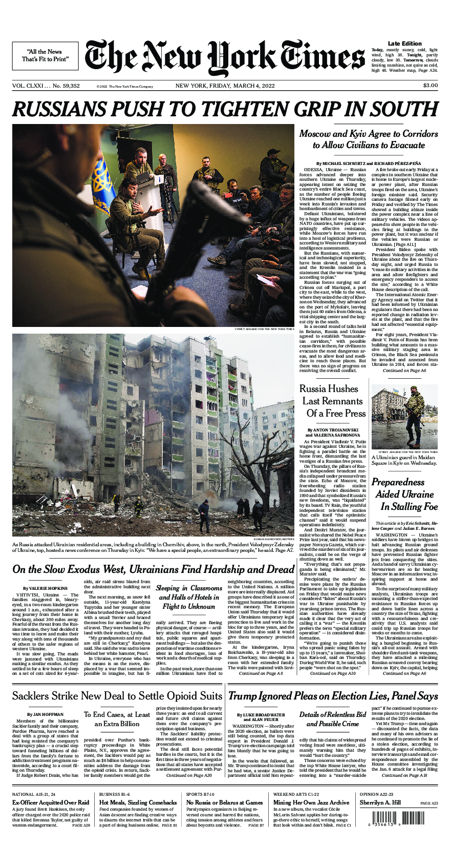 Prima-pagina-New-York-Times-del-2022-03-04