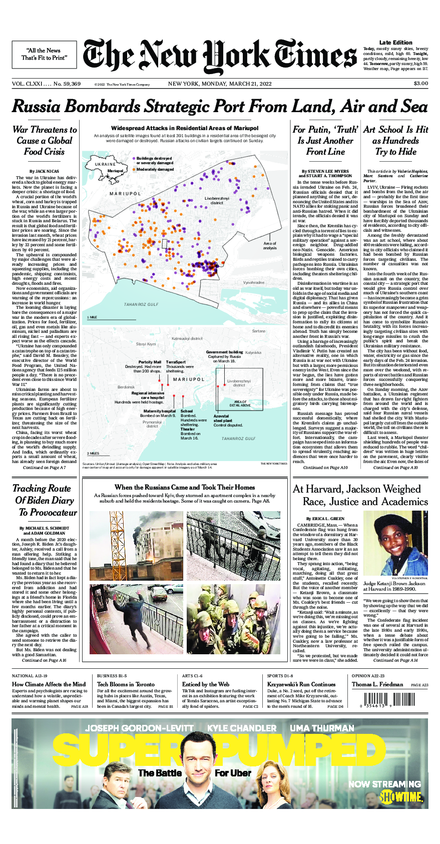 Prima-pagina-New-York-Times-del-2022-03-21