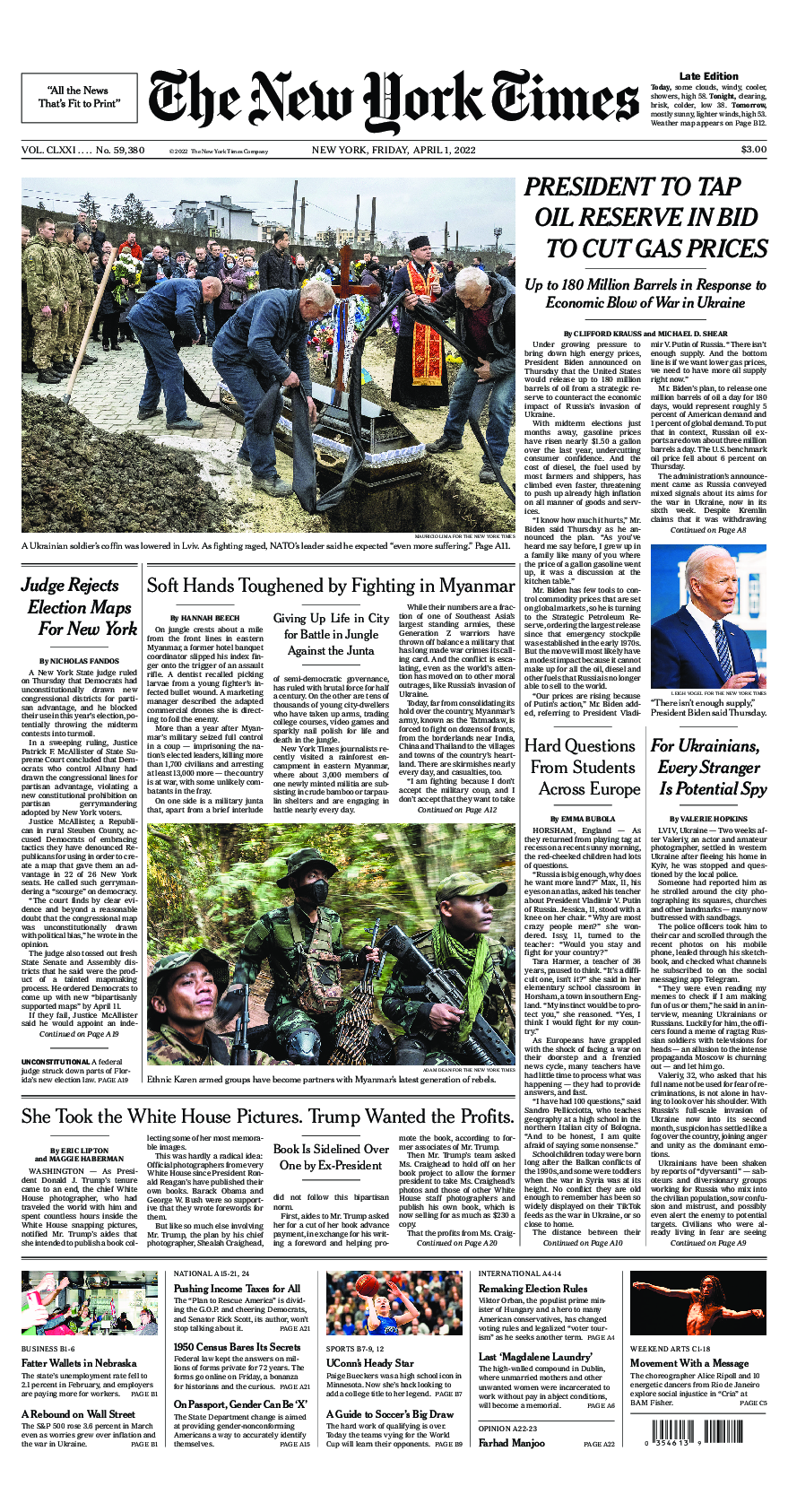 Prima-pagina-New-York-Times-del-2022-04-01