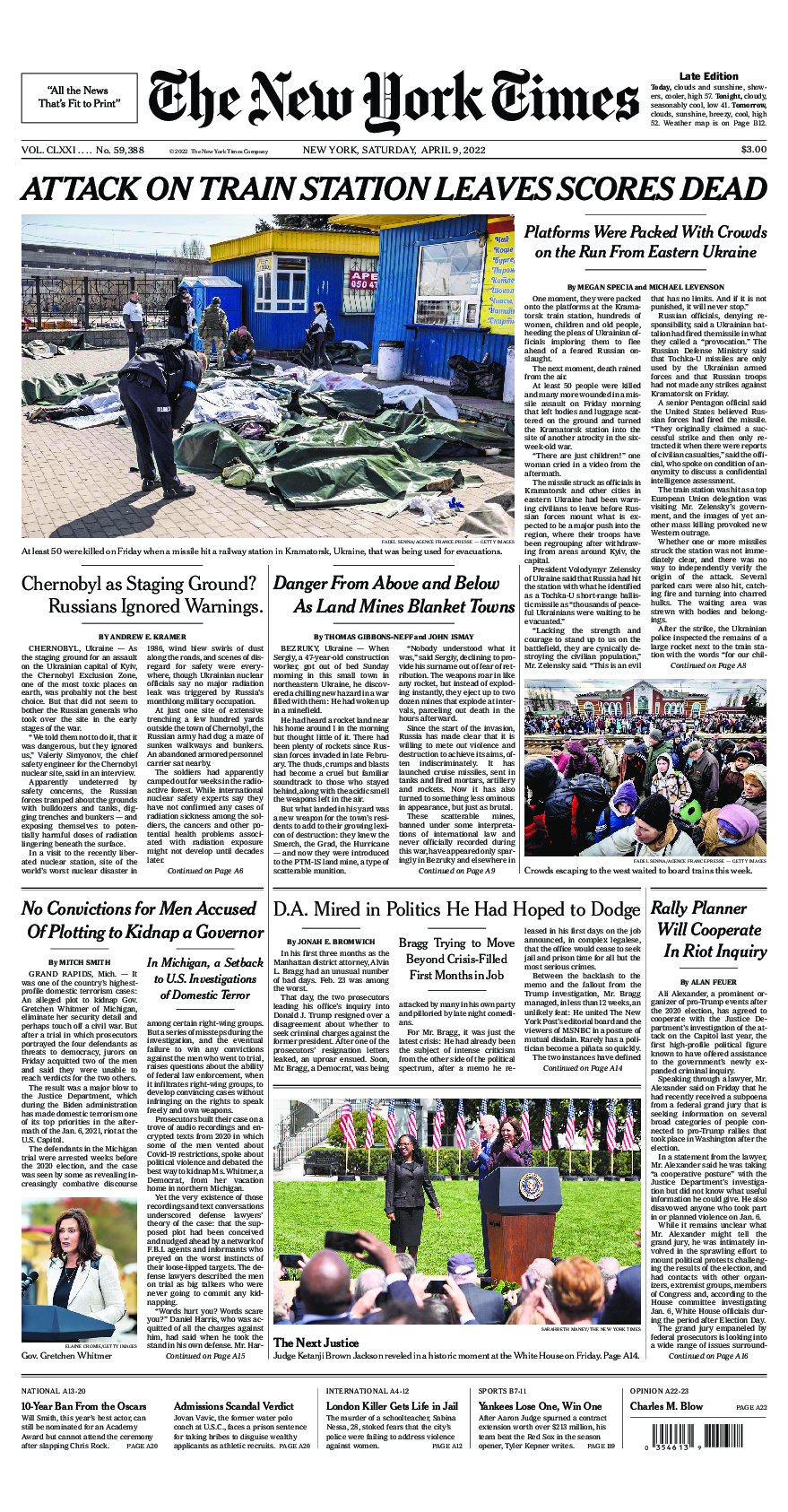 Prima-pagina-New-York-Times-del-2022-04-09