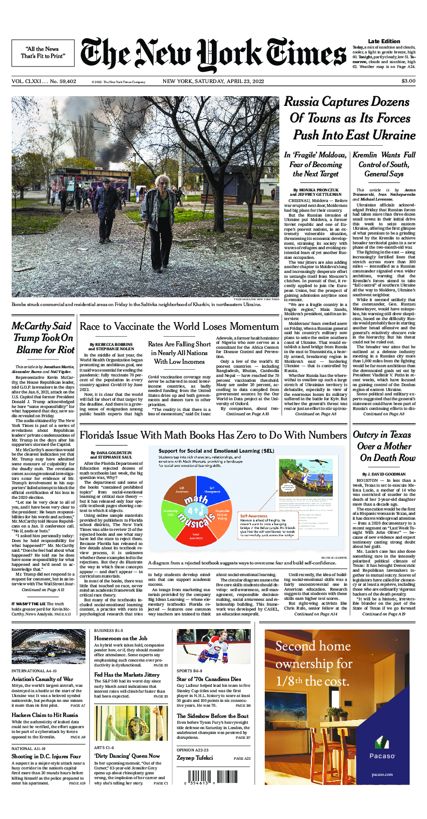 Prima-pagina-New-York-Times-del-2022-04-23