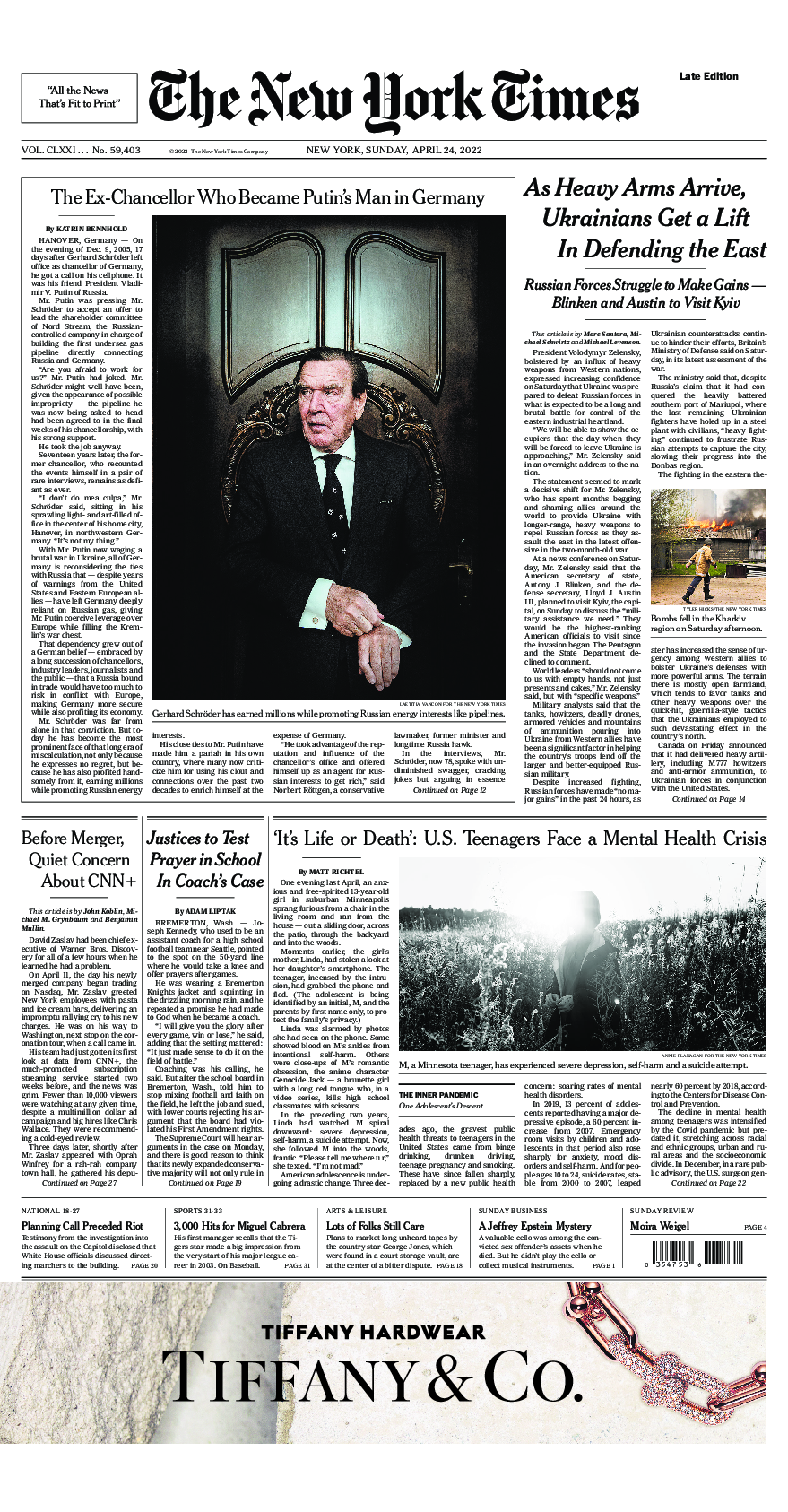 Prima-pagina-New-York-Times-del-2022-04-24