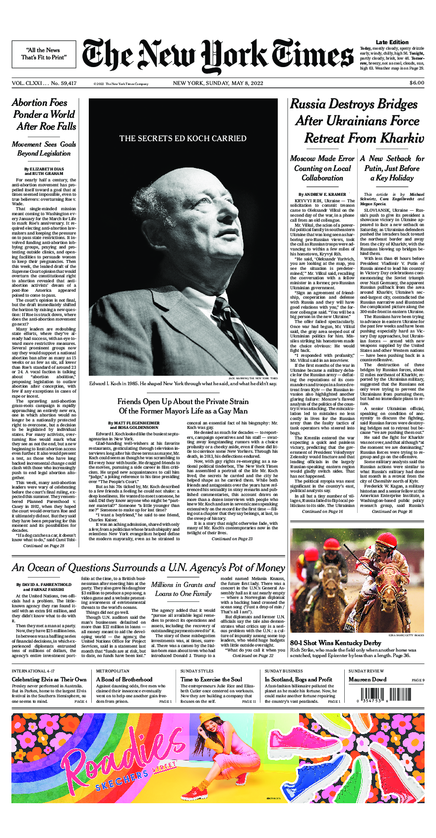 Prima-pagina-New-York-Times-del-2022-05-08