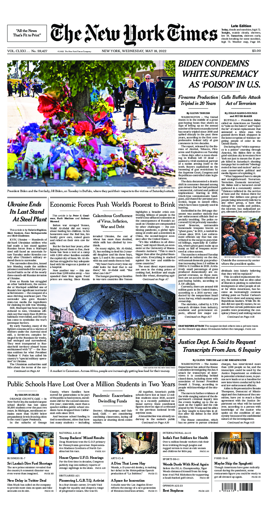 Prima-pagina-New-York-Times-del-2022-05-18