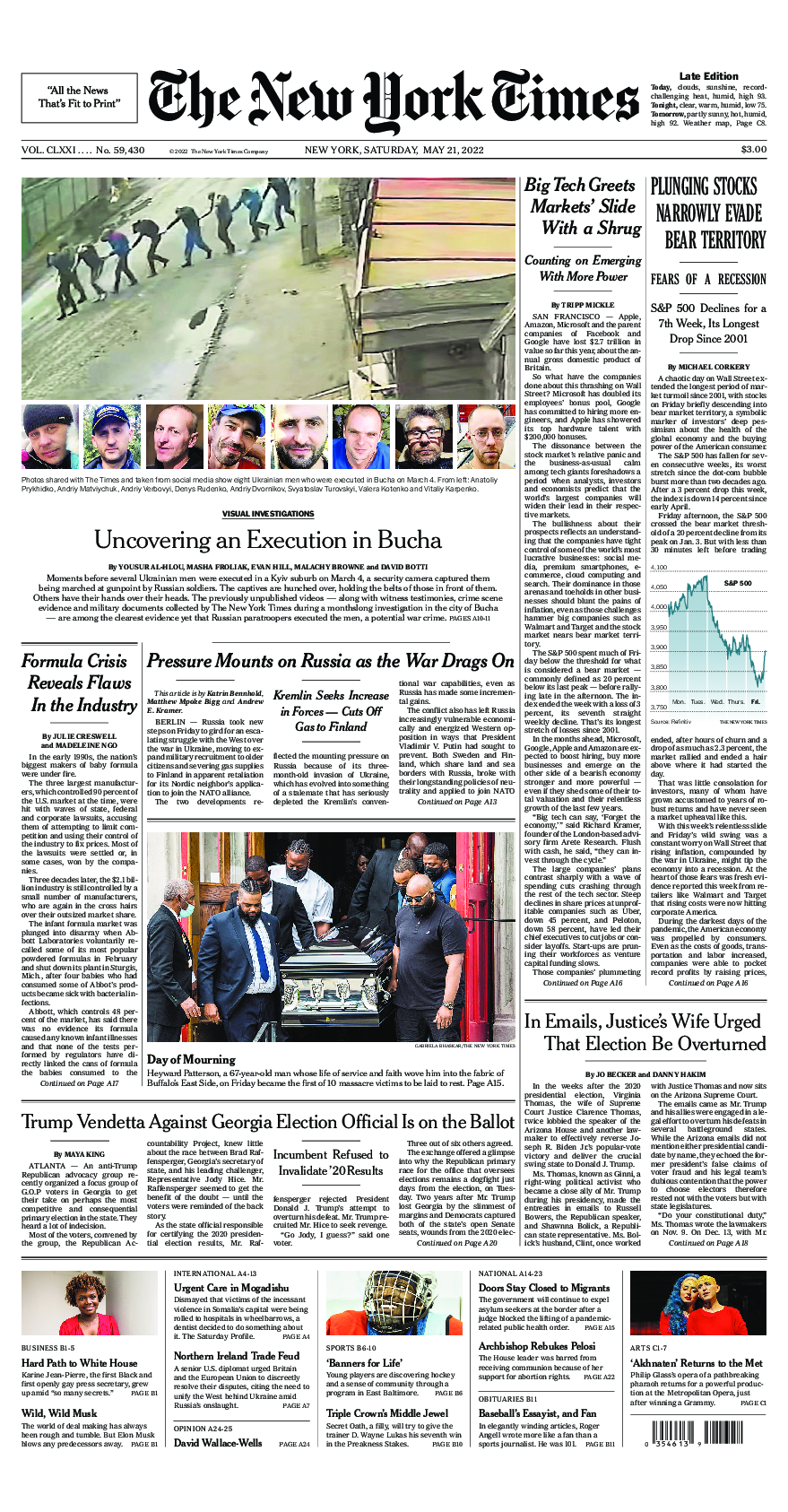 Prima-pagina-New-York-Times-del-2022-05-21