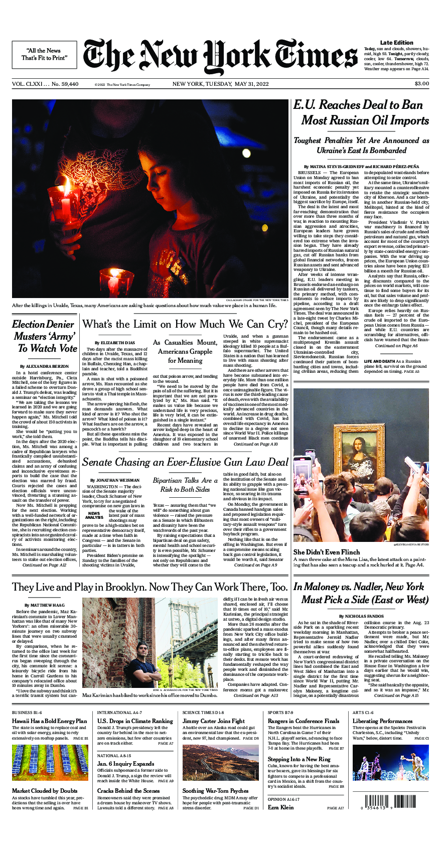 Prima-pagina-New-York-Times-del-2022-05-31