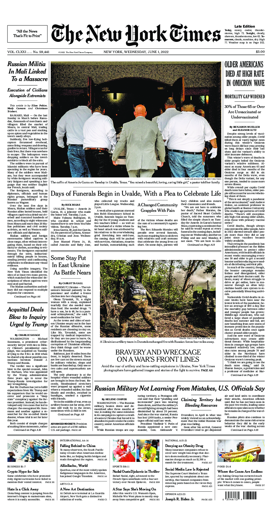 Prima-pagina-New-York-Times-del-2022-06-01