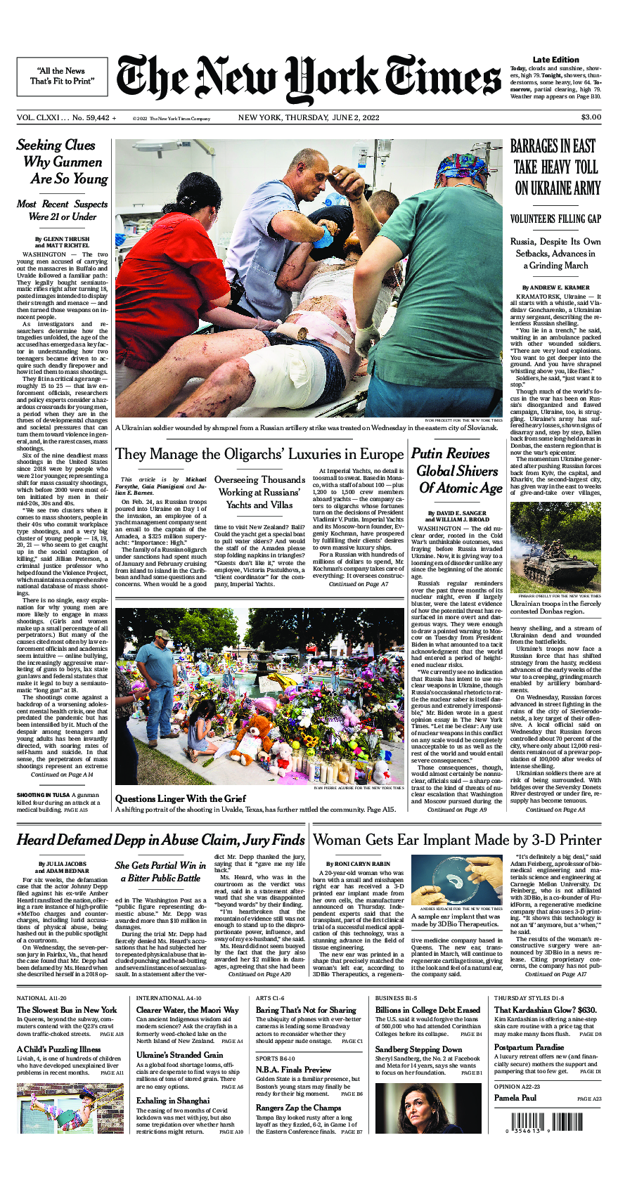 Prima-pagina-New-York-Times-del-2022-06-02