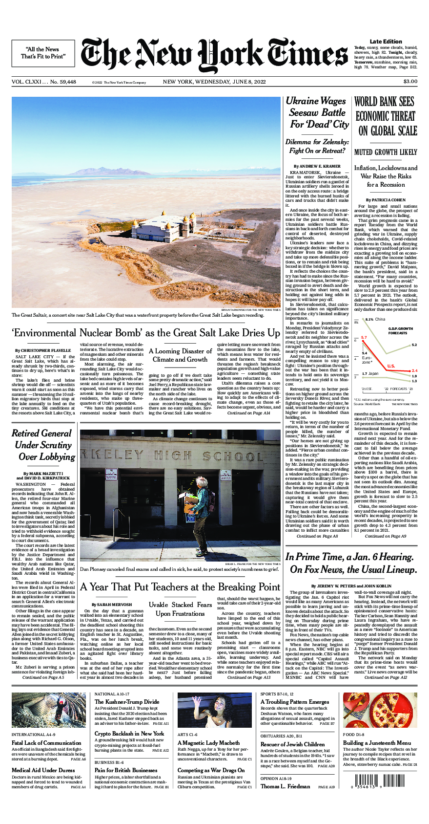 Prima-pagina-New-York-Times-del-2022-06-08