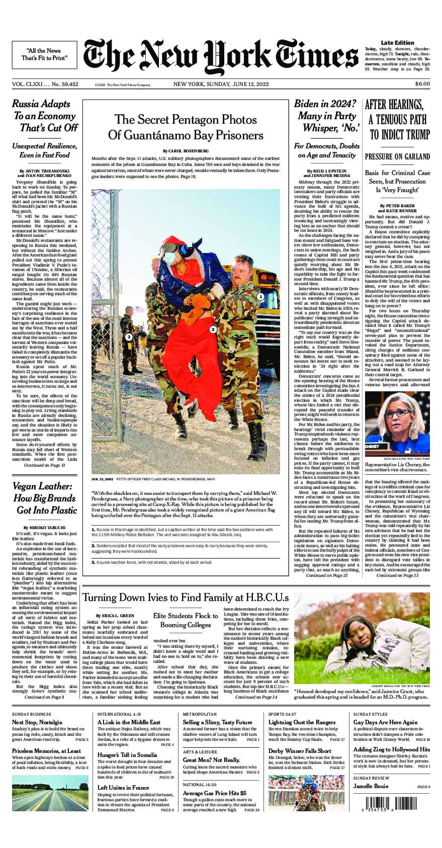 Prima-pagina-New-York-Times-del-2022-06-12