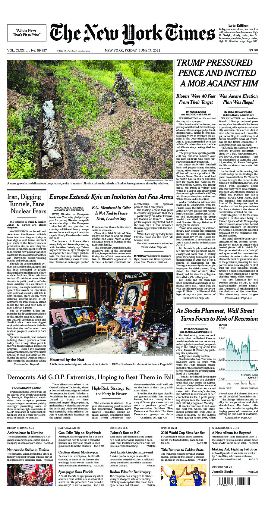 Prima-pagina-New-York-Times-del-2022-06-17