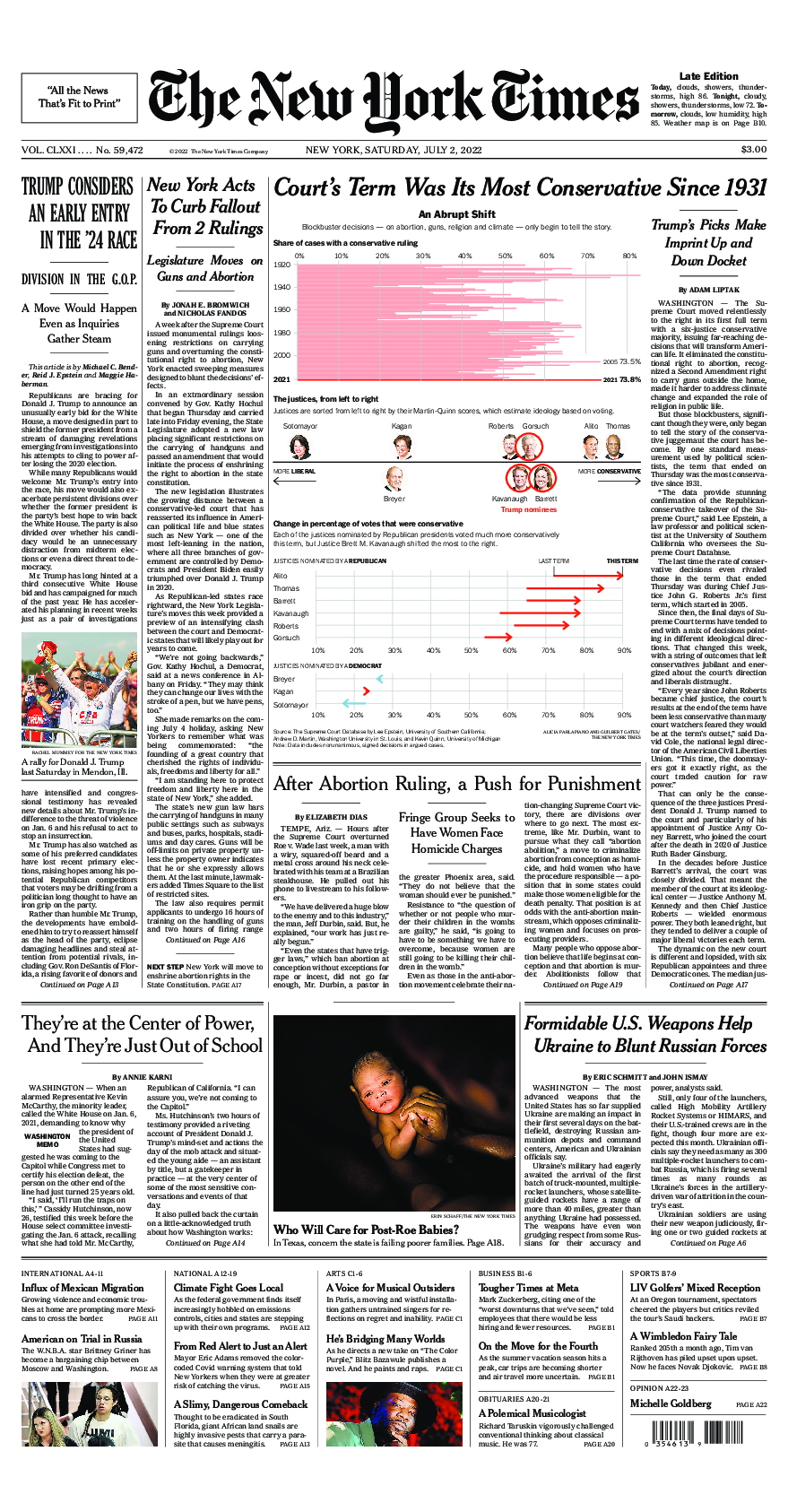 Prima-pagina-New-York-Times-del-2022-07-02