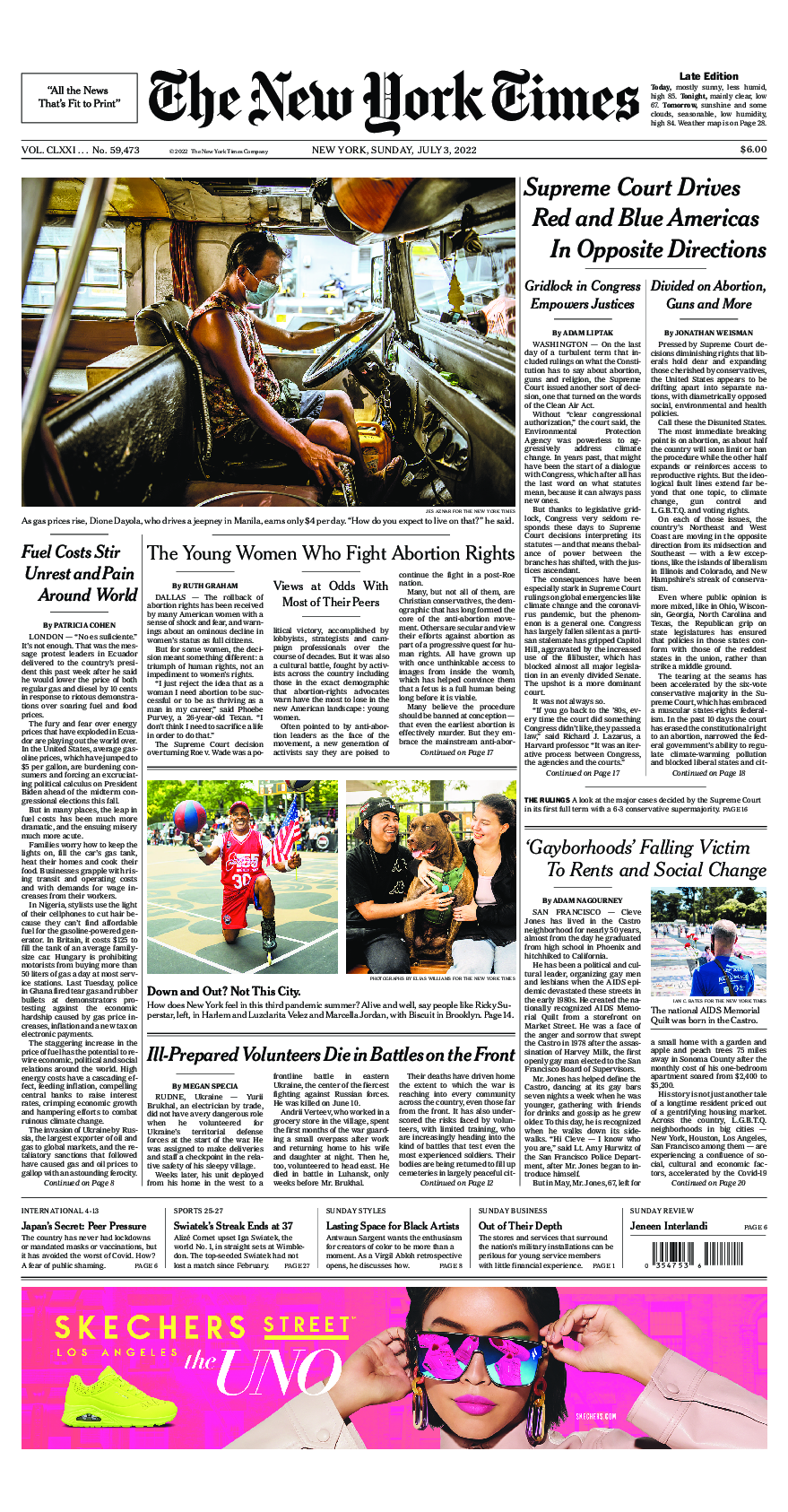 Prima-pagina-New-York-Times-del-2022-07-03