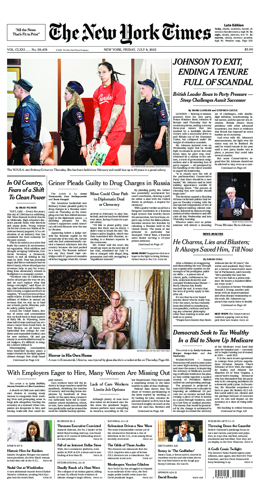 Prima-pagina-New-York-Times-del-2022-07-08