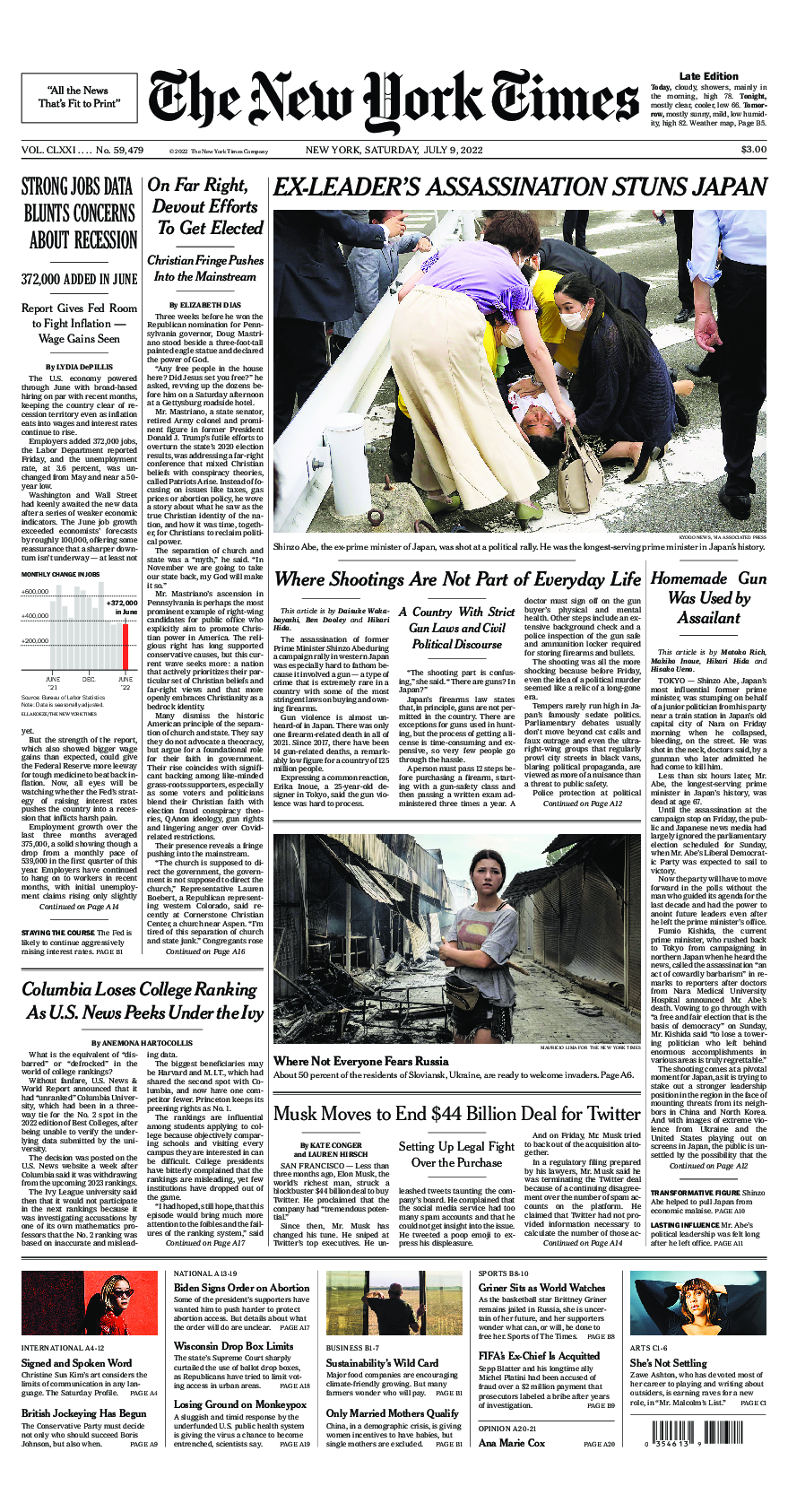 Prima-pagina-New-York-Times-del-2022-07-09