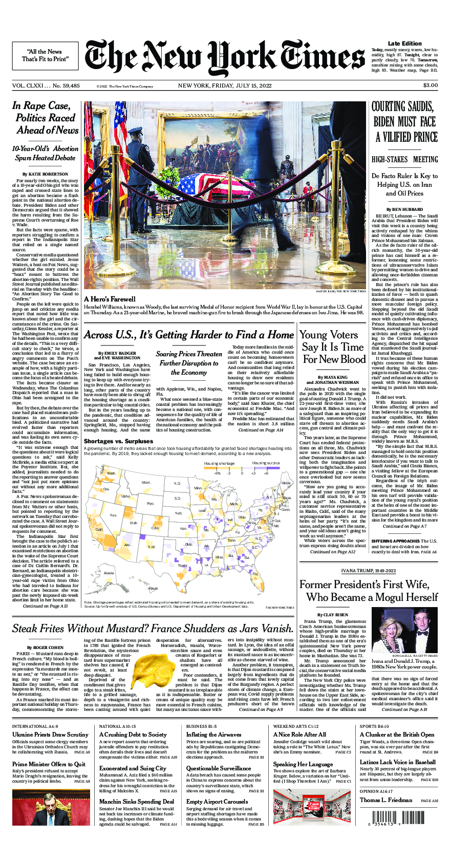 Prima-pagina-New-York-Times-del-2022-07-15