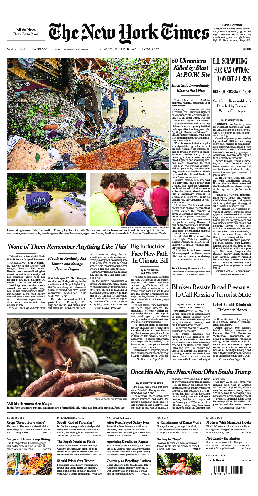 Prima-pagina-New-York-Times-del-2022-07-30