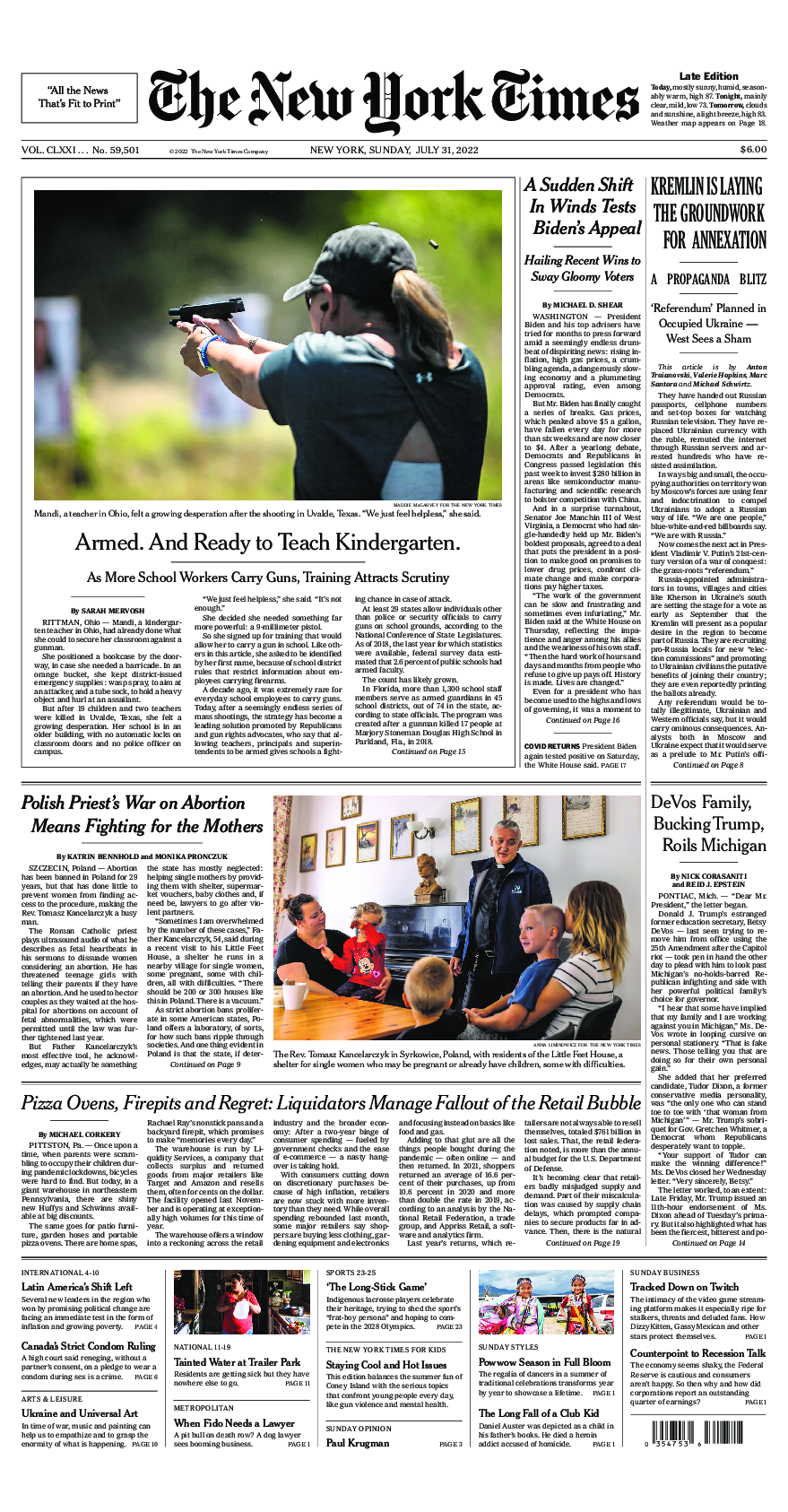 Prima-pagina-New-York-Times-del-2022-07-31