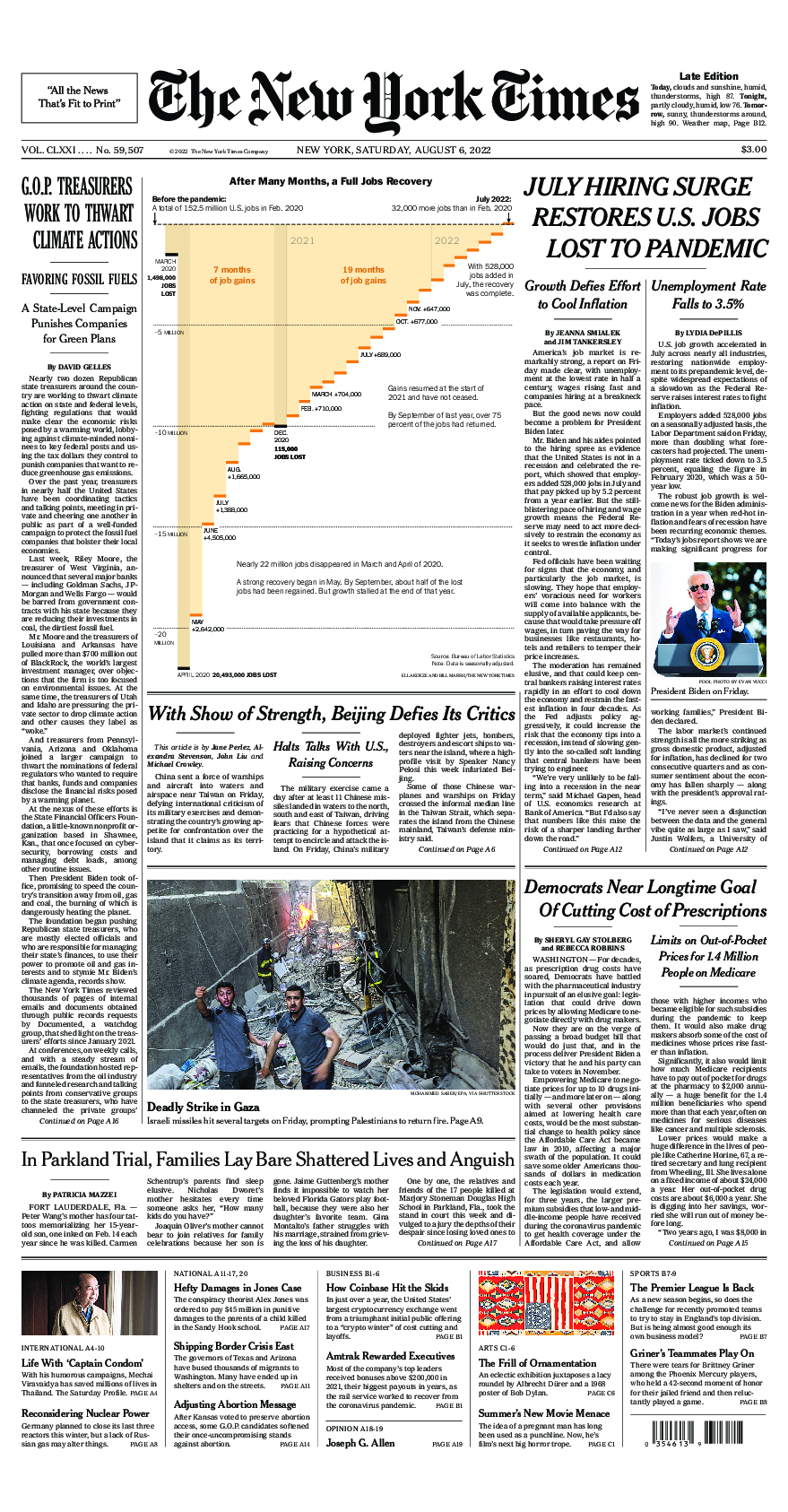 Prima-pagina-New-York-Times-del-2022-08-06