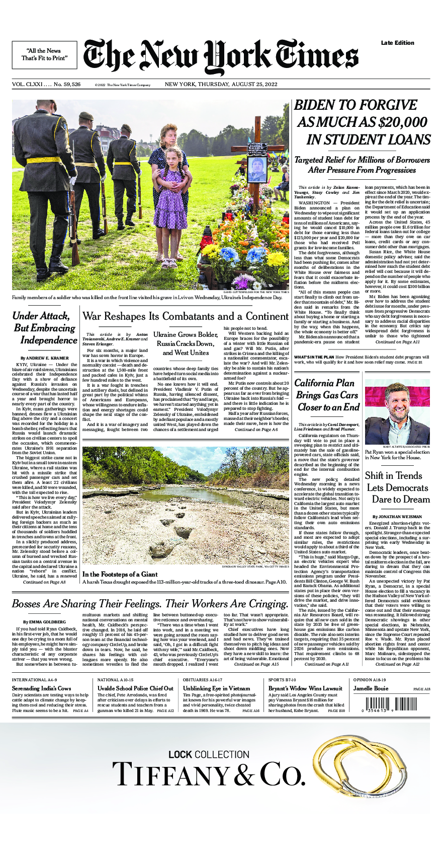 Prima-pagina-New-York-Times-del-2022-08-25