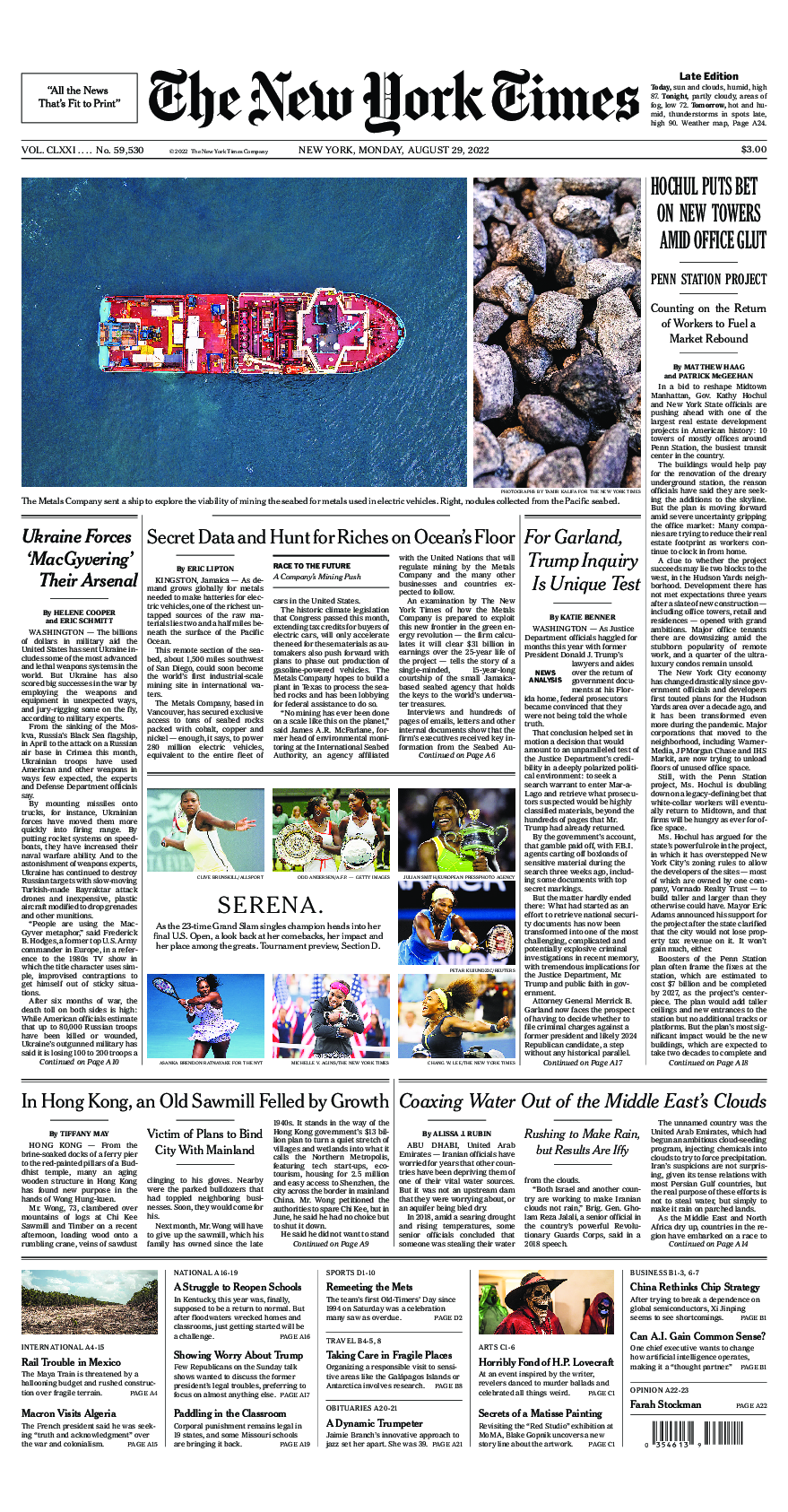 Prima-pagina-New-York-Times-del-2022-08-29