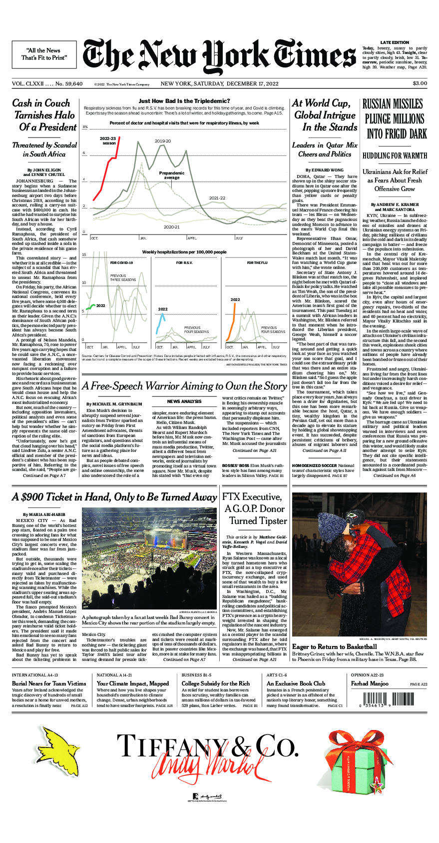 Prima-pagina-New-York-Times-del-2022-12-17