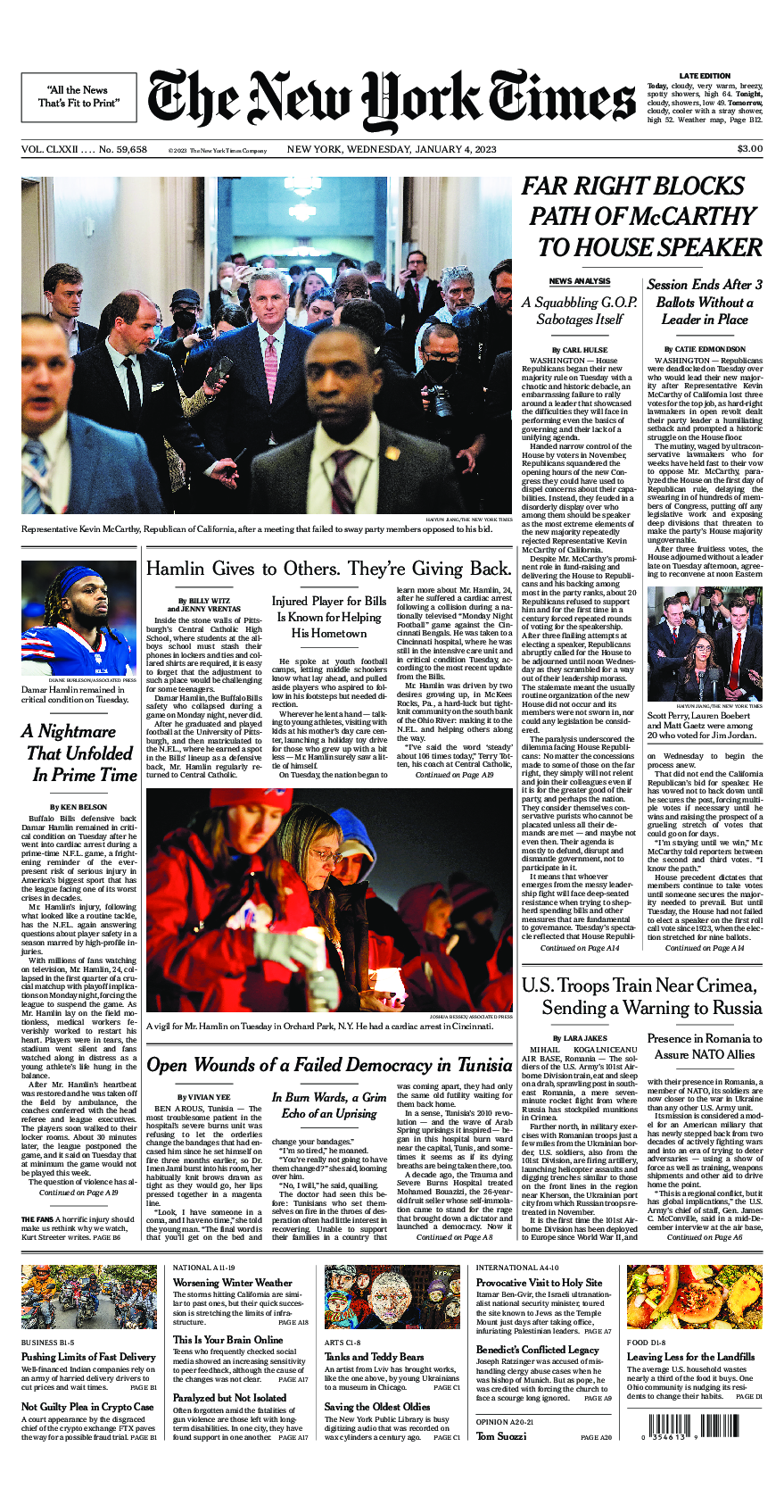 Prima-pagina-New-York-Times-del-2023-01-04