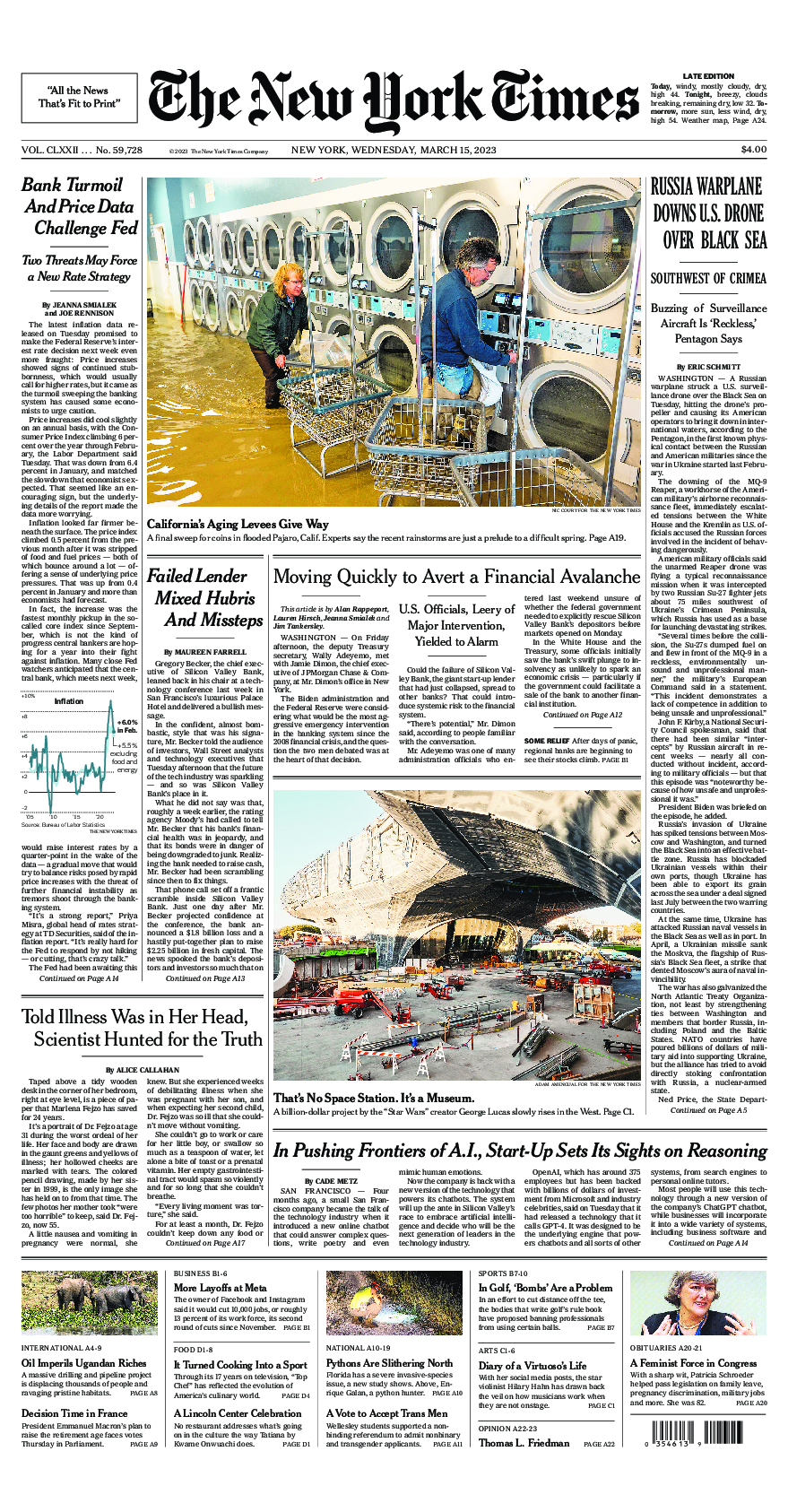 Prima-pagina-New-York-Times-del-2023-03-15