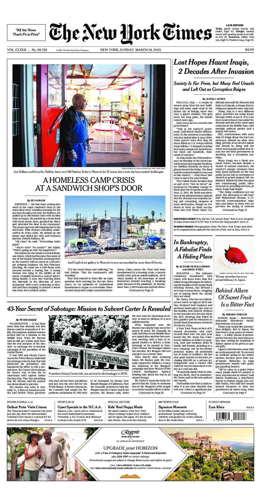 Prima-pagina-New-York-Times-del-2023-03-19