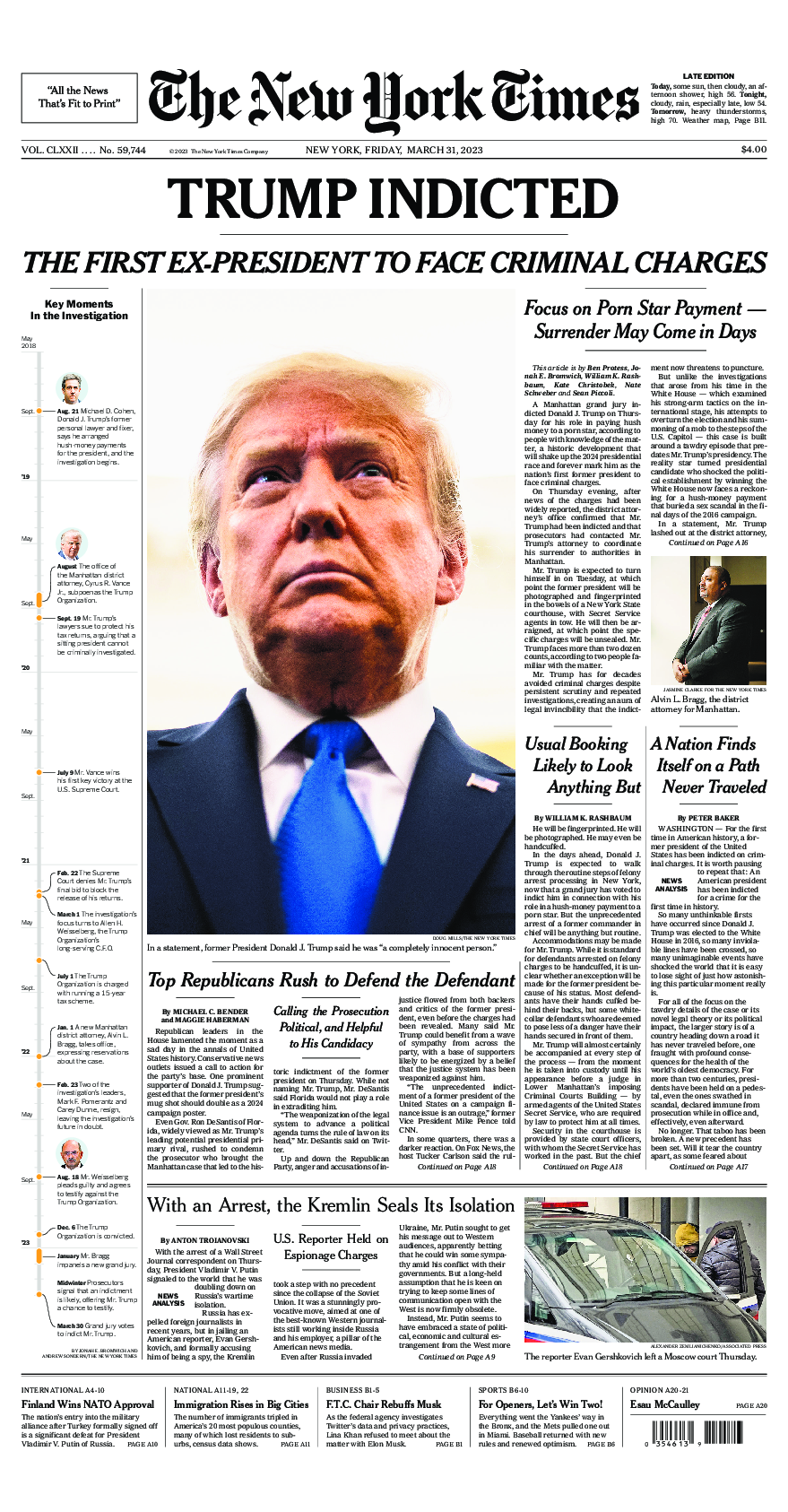 Prima-pagina-New-York-Times-del-2023-03-31