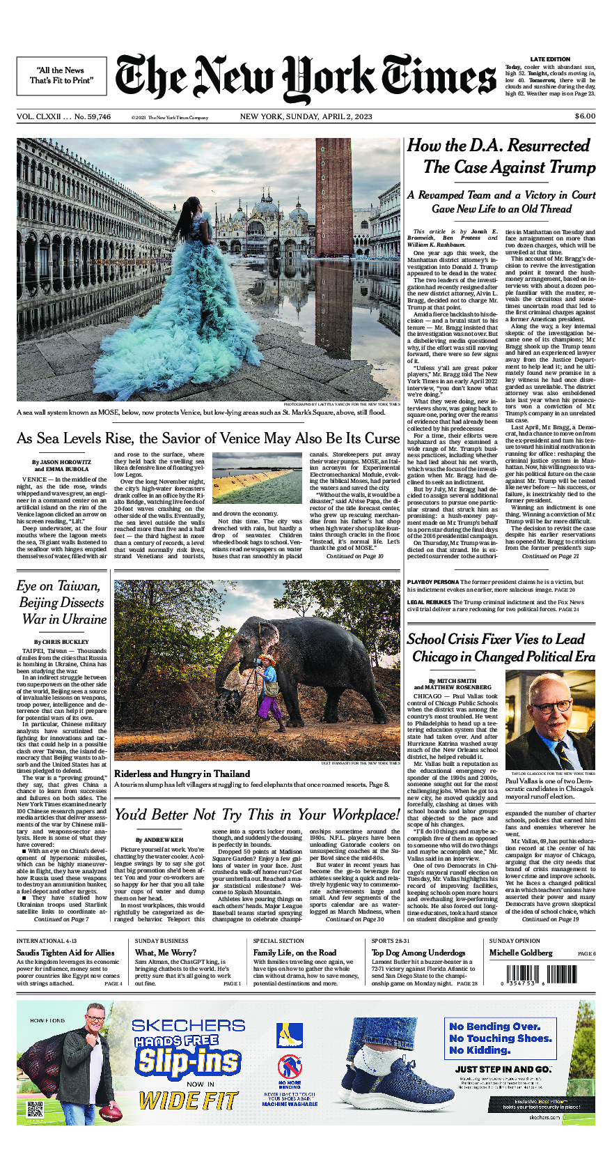 Prima-pagina-New-York-Times-del-2023-04-02