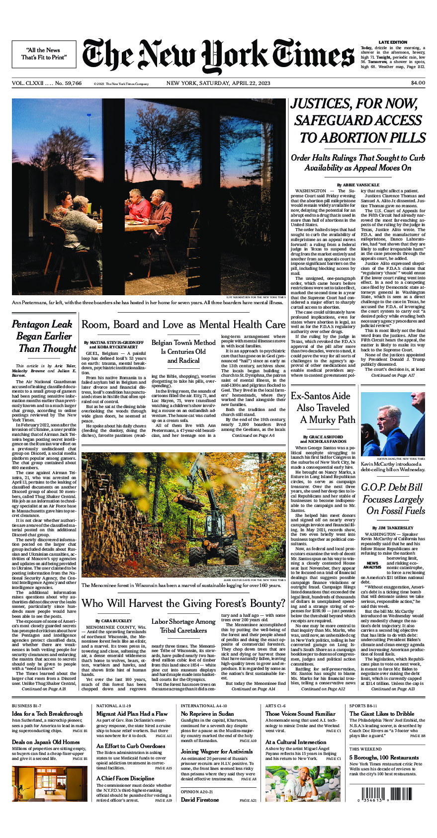 Prima-pagina-New-York-Times-del-2023-04-22