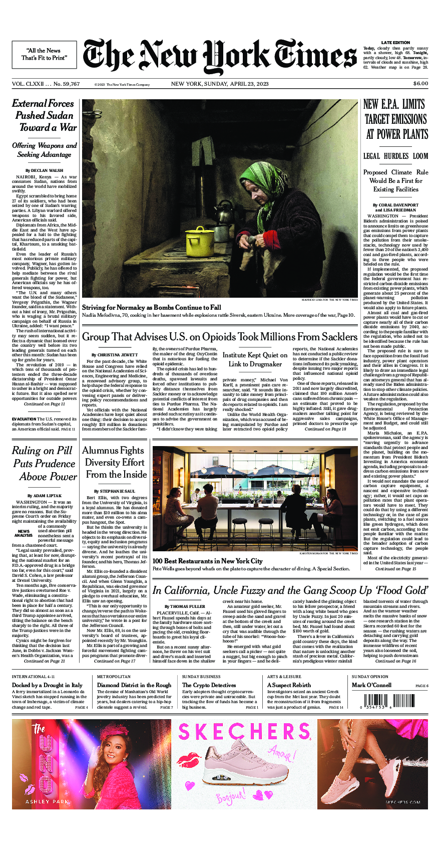 Prima-pagina-New-York-Times-del-2023-04-23