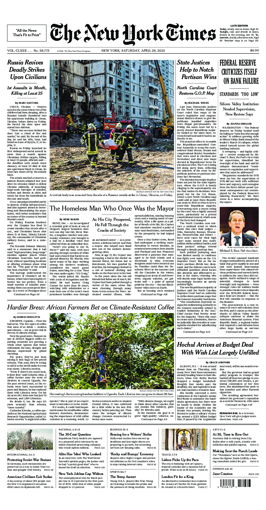 Prima-pagina-New-York-Times-del-2023-04-29