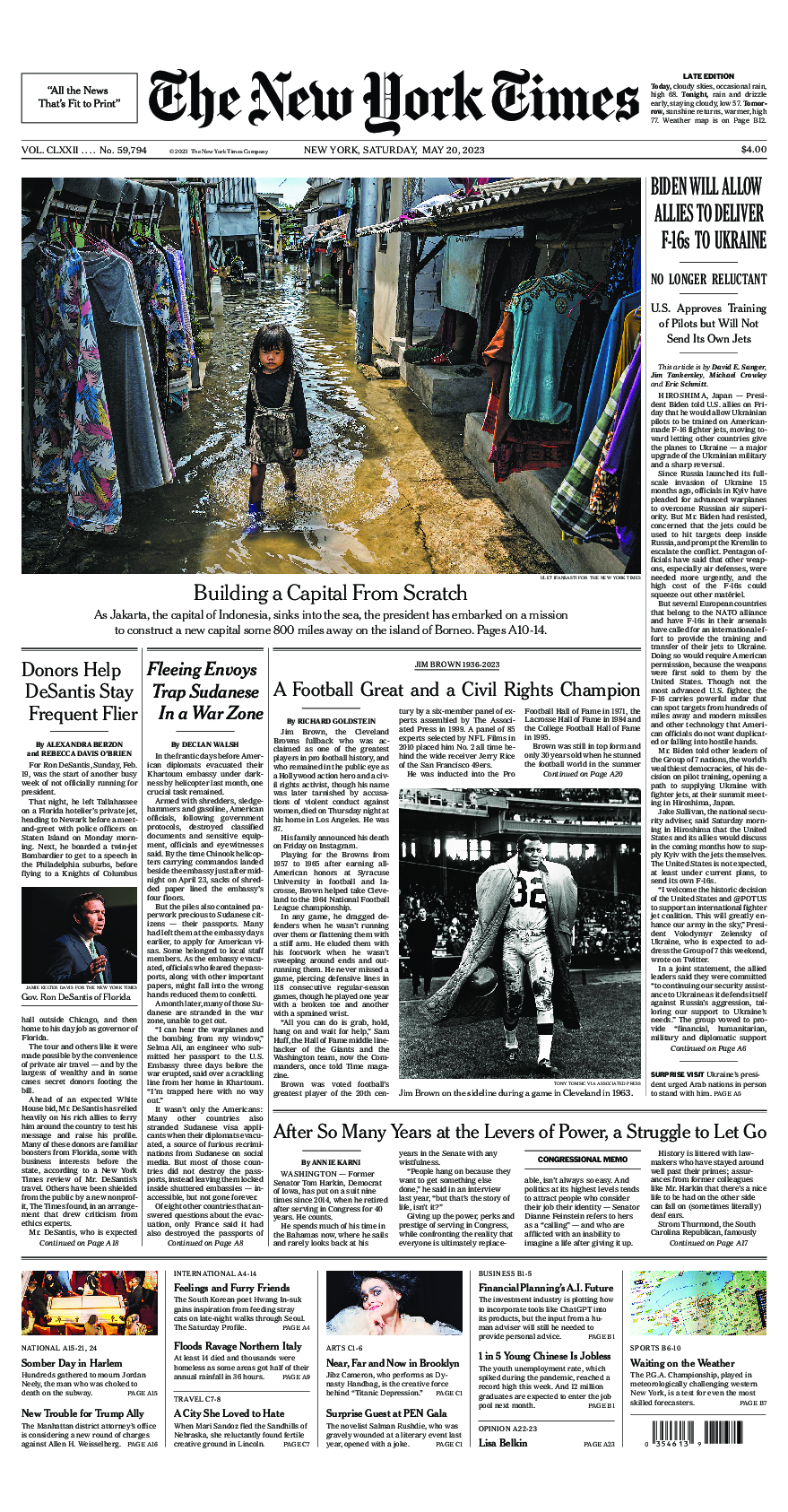 Prima-pagina-New-York-Times-del-2023-05-20