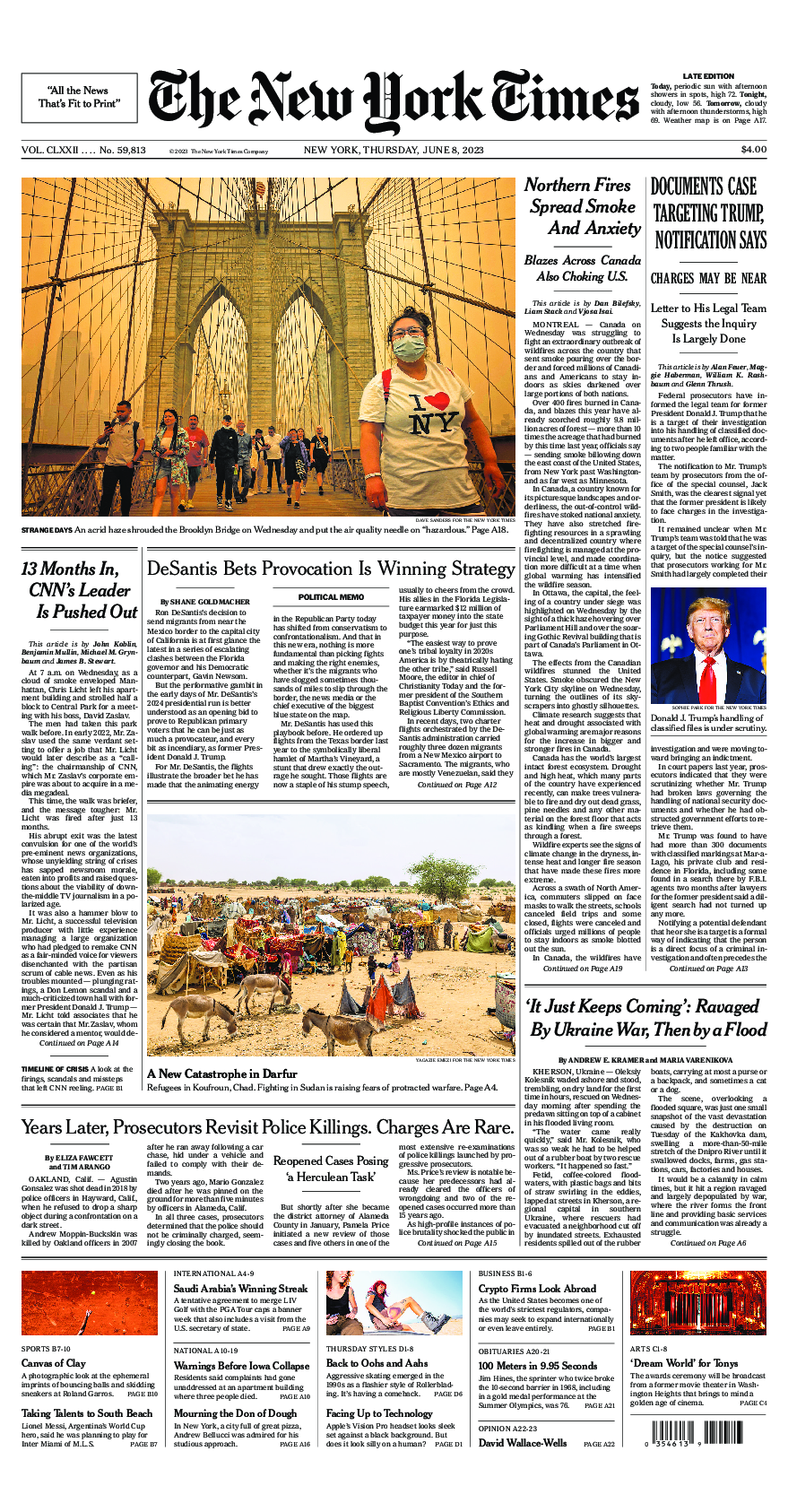 Prima-pagina-New-York-Times-del-2023-06-08