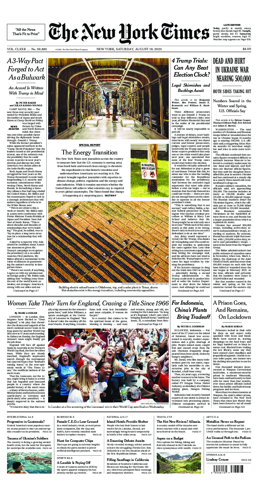 Prima-pagina-New-York-Times-del-2023-08-19