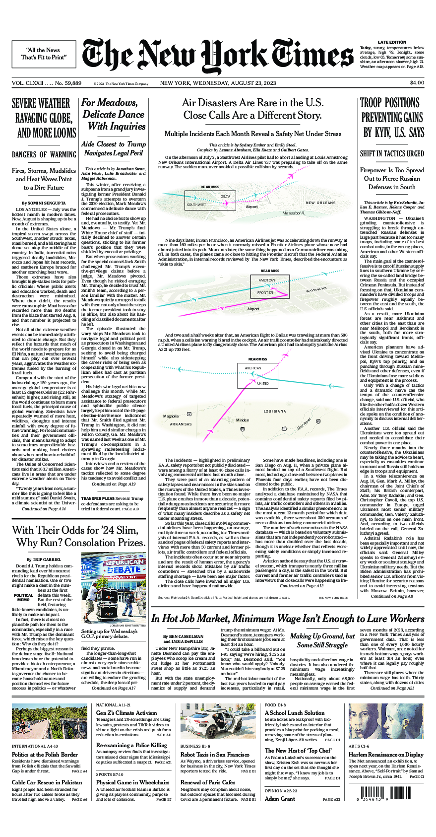 Prima-pagina-New-York-Times-del-2023-08-23