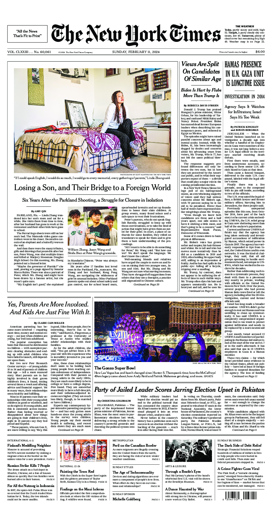 Prima-pagina-New-York-Times-del-2024-02-11