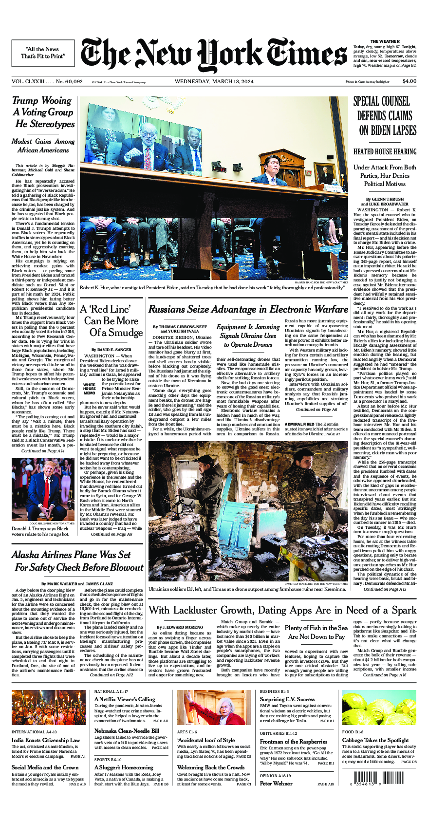 Prima-pagina-New-York-Times-del-2024-03-13