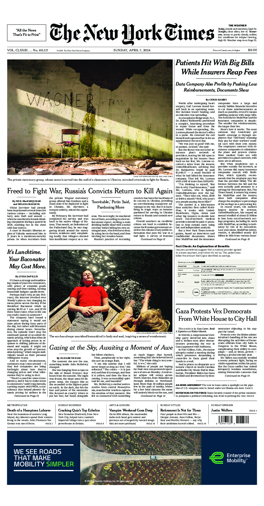 Prima-pagina-New-York-Times-del-2024-04-07