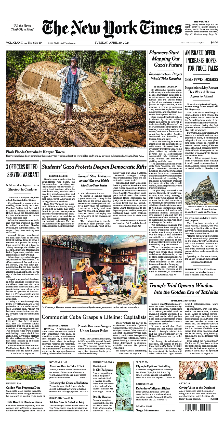 Prima-pagina-del-New-York-Times-edizione-di-oggi-2024-04-30